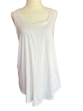 Lululemon White Love Tank Pleated Racerback, Size M